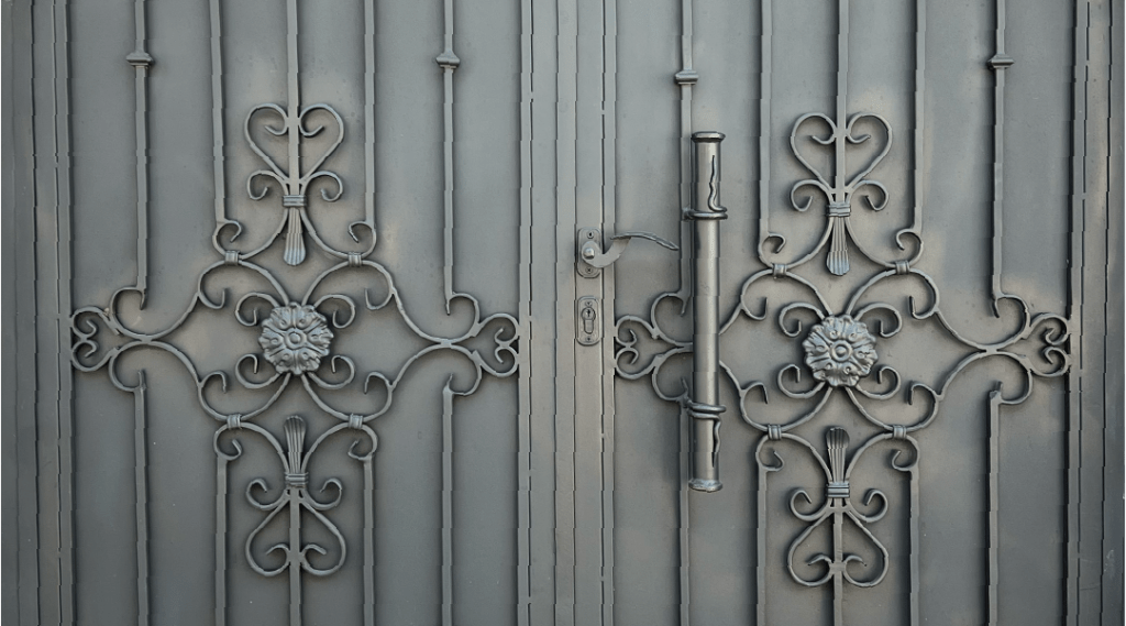 CUSTOM Pedestrian double swing GATE design FABRICATION PLUS GATE INSTALLATION