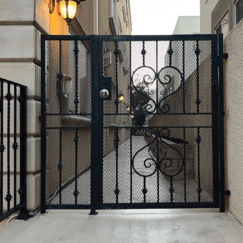 Building security pedestrian Gate at rancho palos verdes