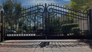 Automated dual swing gate