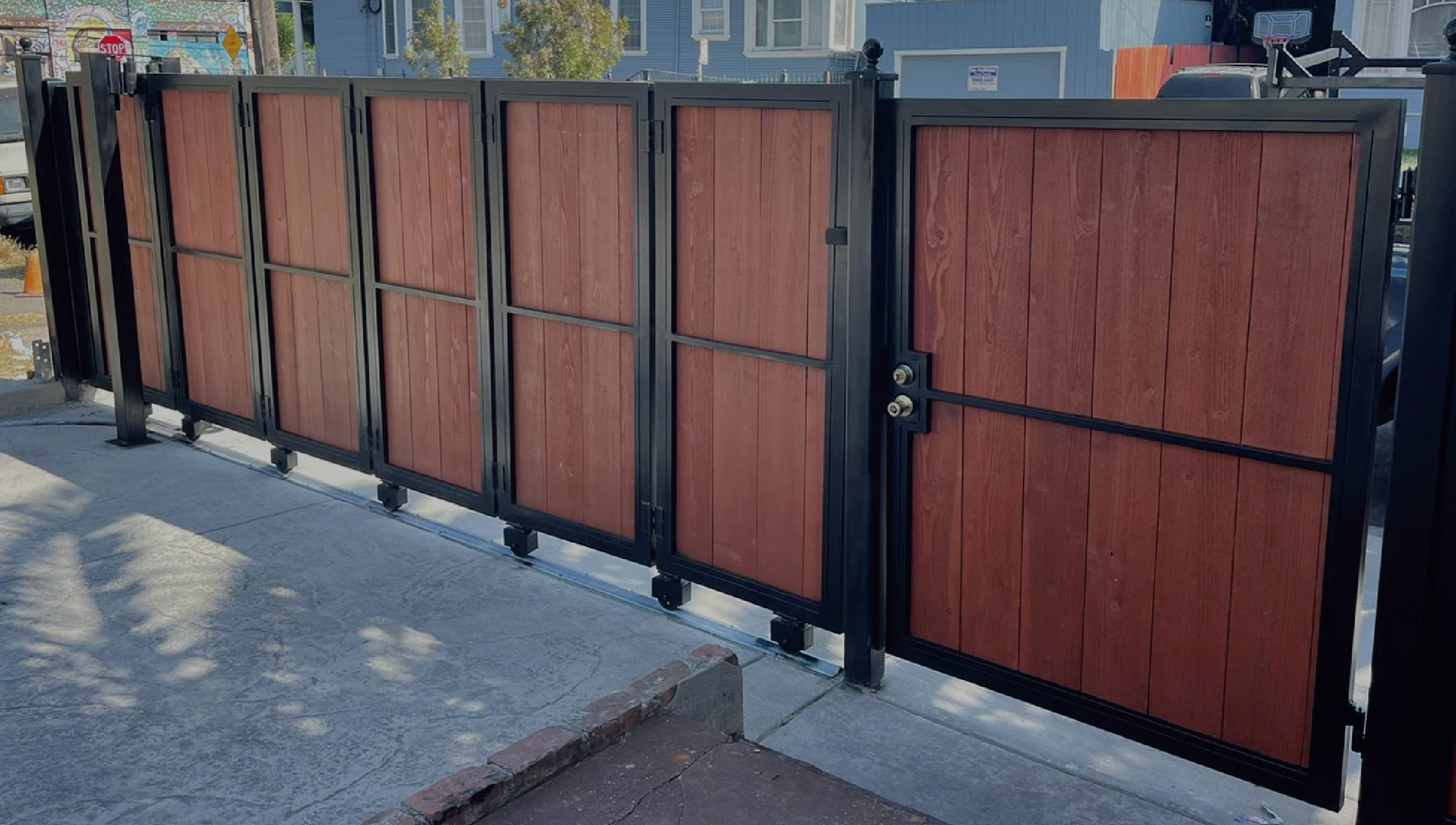 Turning Sliding gate for residencial space