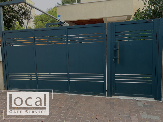 Sliding Gate and Pedestrian Gate Matching Design